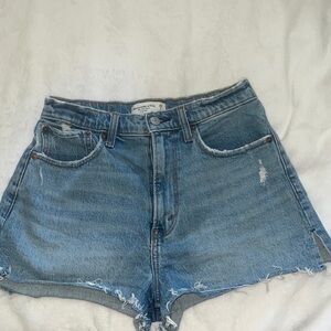 Abercrombie and Fitch Mom Jean Shorts Curve Love